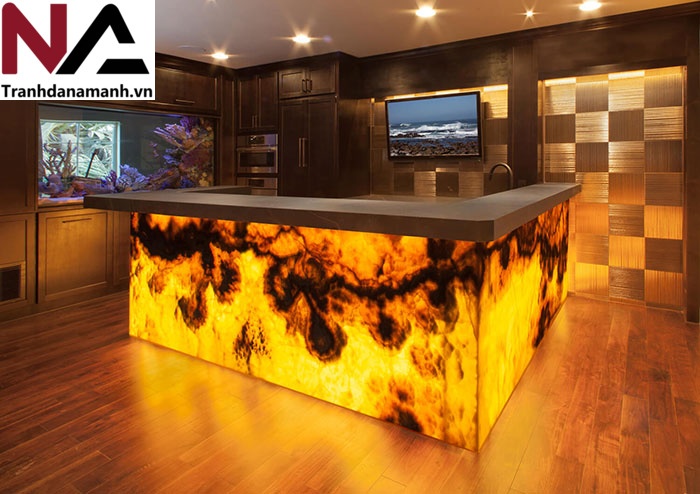 Quầy ốp đ&aacute; xuy&ecirc;n s&aacute;ng