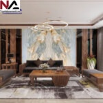 Tranh đá thạch anh đối xứng TDDX06