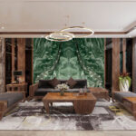 Tranh đá thạch anh đối xứng TDDX07