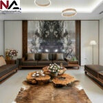 Tranh đá tự nhiên đối xứng TDDX16