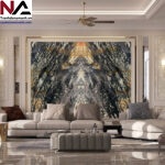 Tranh đá tự nhiên vân đối xứng TDDX19