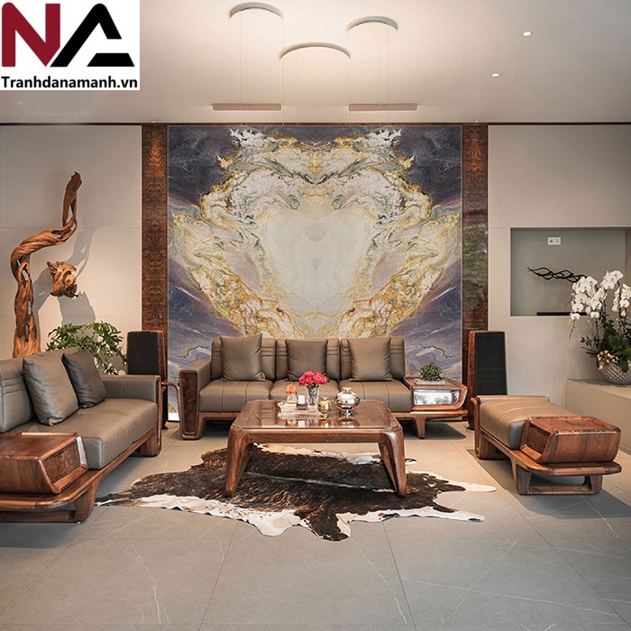 Tranh đá đối xứng xuyên sáng TDDX05