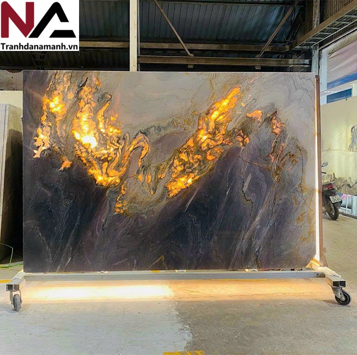 Tranh đá đối xứng xuyên sáng TDDX05