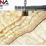 Tranh đá Onyx xuyên sáng đối xứng TDXS09