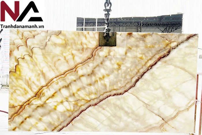 Tranh đá Onyx xuyên sáng đối xứng TDXS09 3 Tranh đá Onyx xuyên sáng đối xứng TDXS09