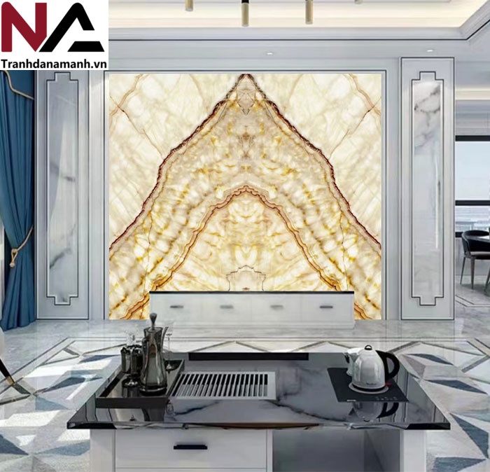 Tranh đá Onyx xuyên sáng đối xứng TDXS09 2 Tranh đá Onyx xuyên sáng đối xứng TDXS09