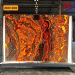 Tranh đá Onyx xuyên sáng đối xứng TDXS10