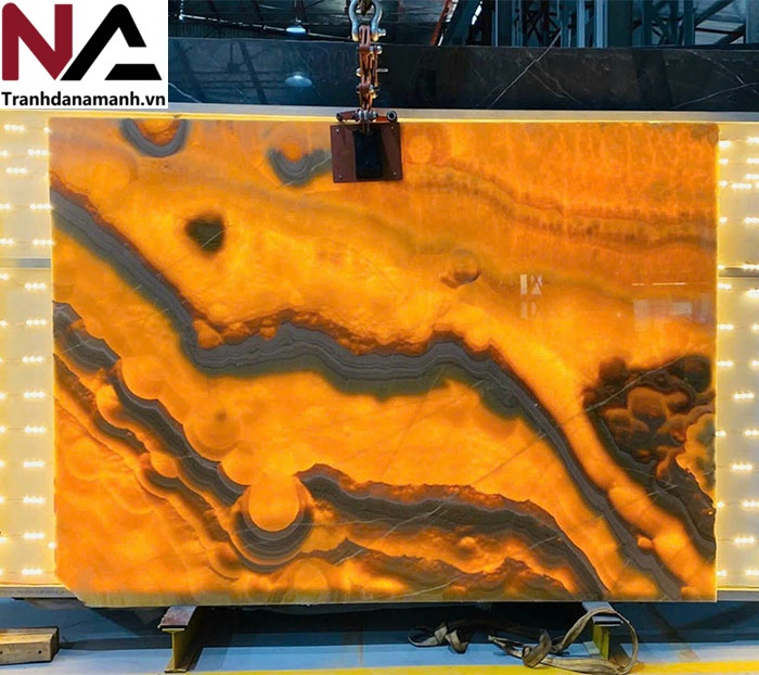 Bộ sưu tập đá ốp vách tivi hot nhất 2025, nâng tầm không gian sống 54 Đá Onyx ốp vách tivi