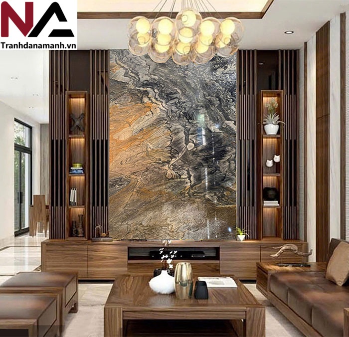 Tranh đá Quart vân đối xứng TDDX17