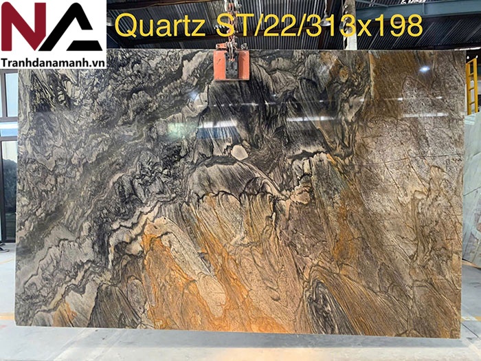 Tranh đá Quart vân đối xứng TDDX17