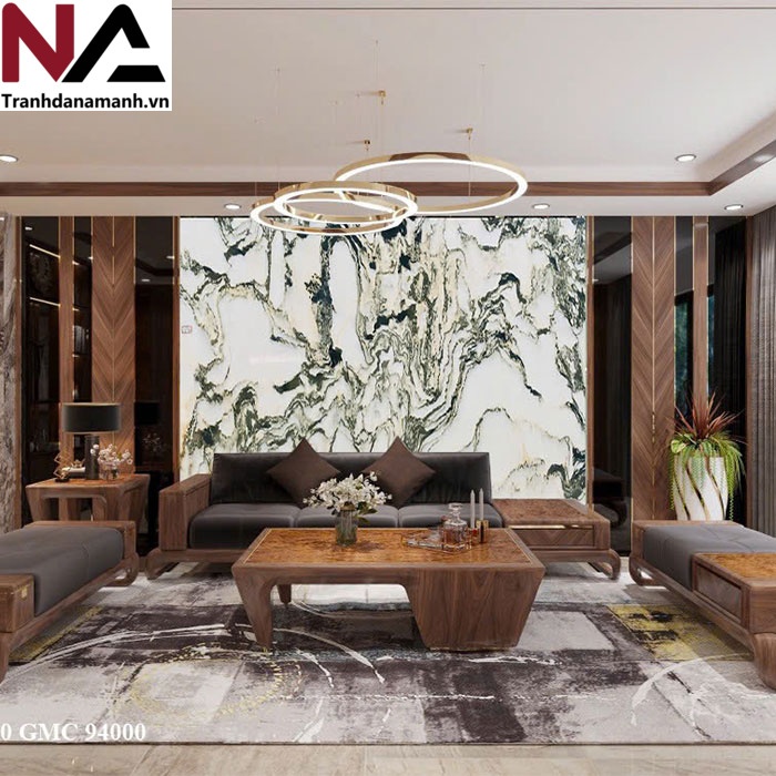 Mẫu tranh sơn thủy bằng đ&aacute; tự nhi&ecirc;n đẹp, đẳng cấp nhất