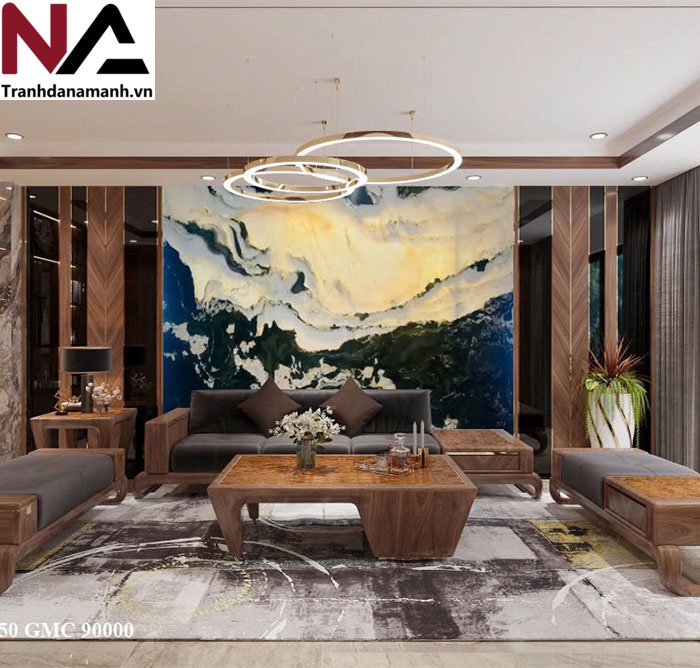 Mẫu tranh sơn thủy bằng đ&aacute; tự nhi&ecirc;n đẹp, đẳng cấp nhất