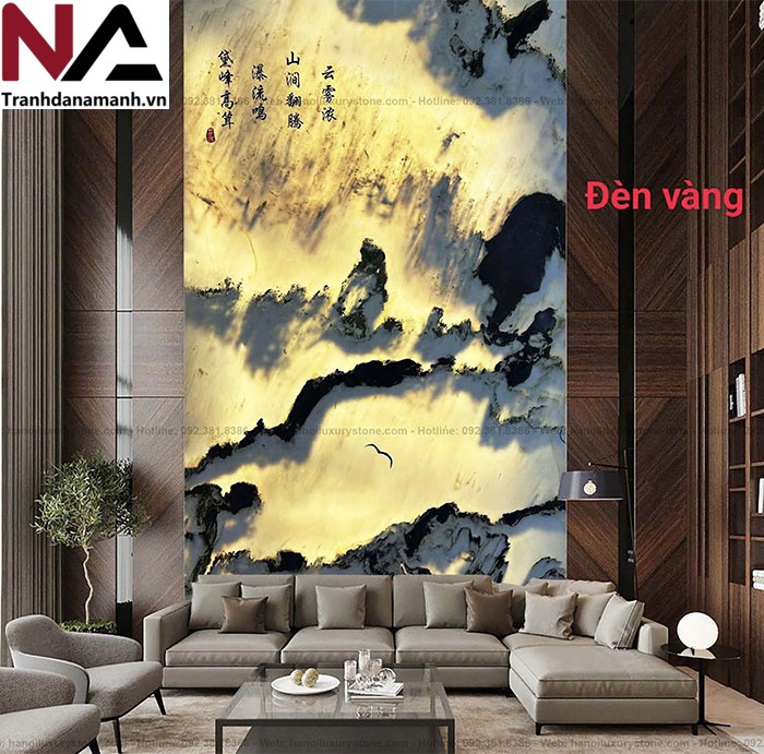 Mẫu tranh sơn thủy bằng đ&aacute; tự nhi&ecirc;n đẹp, đẳng cấp nhất