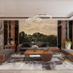 Tranh đá sơn thủy xuyên sáng TDST09