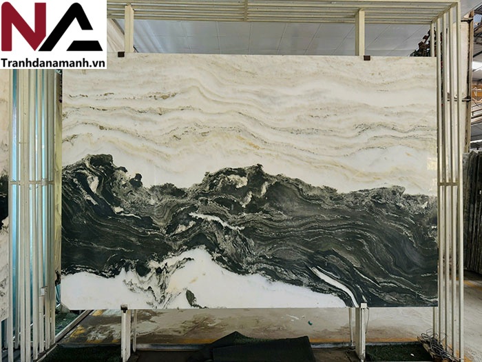 Tranh đá sơn thủy xuyên sáng TDST09 3 Tranh đá sơn thủy xuyên sáng TDST09