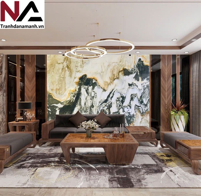 Mẫu tranh sơn thủy bằng đ&aacute; tự nhi&ecirc;n đẹp, đẳng cấp nhất