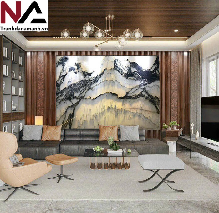 Mẫu tranh sơn thủy bằng đ&aacute; tự nhi&ecirc;n đẹp, đẳng cấp nhất