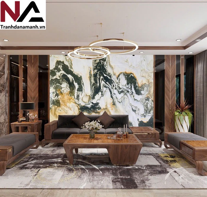 Mẫu tranh sơn thủy bằng đ&aacute; tự nhi&ecirc;n đẹp, đẳng cấp nhất