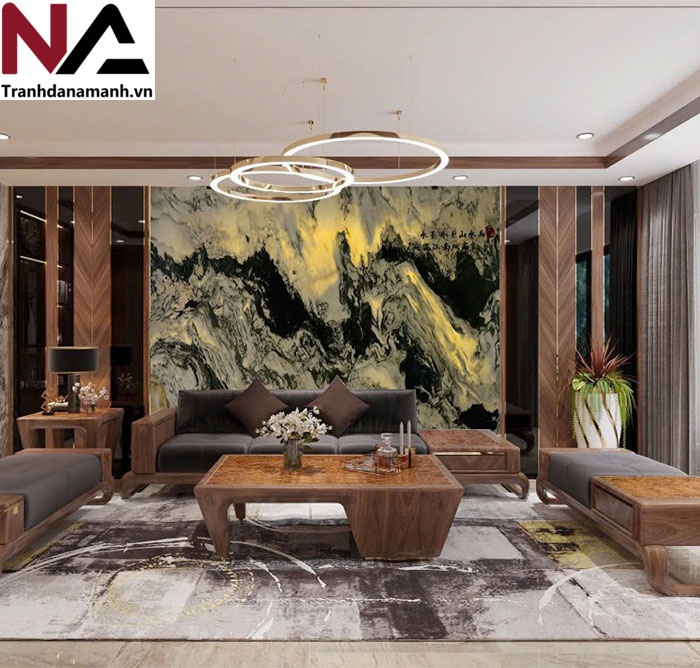 Mẫu tranh sơn thủy bằng đ&aacute; tự nhi&ecirc;n đẹp, đẳng cấp nhất