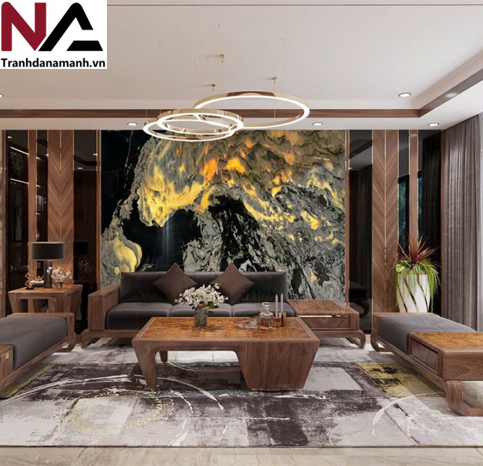 Mẫu tranh sơn thủy bằng đ&aacute; tự nhi&ecirc;n đẹp, đẳng cấp nhất