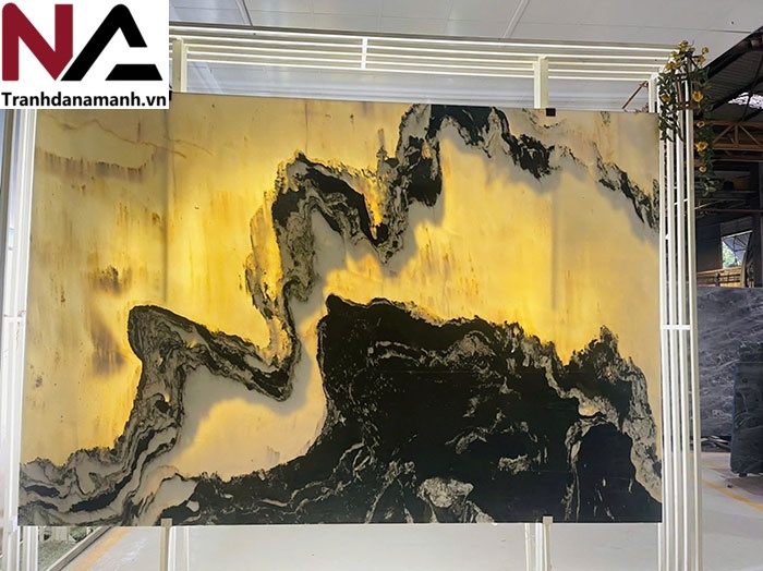 Tranh đá sơn thủy xuyên sáng TDST19