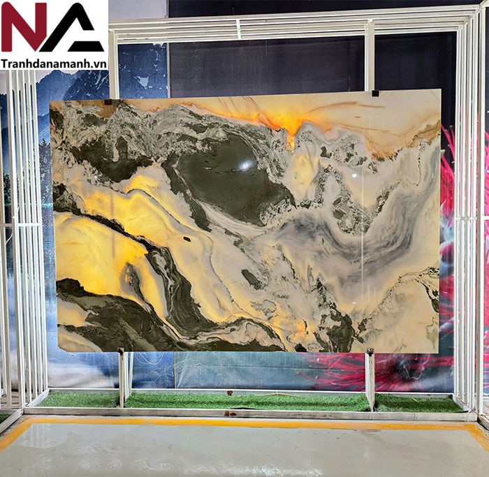 Tranh đá sơn thủy xuyên sáng TDST22