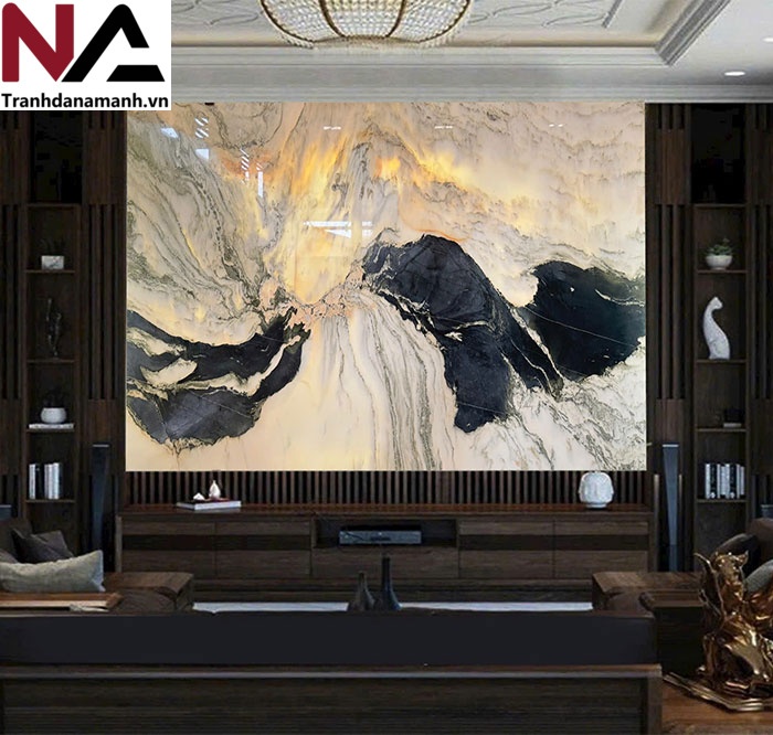 Mẫu tranh sơn thủy bằng đ&aacute; tự nhi&ecirc;n đẹp, đẳng cấp nhất