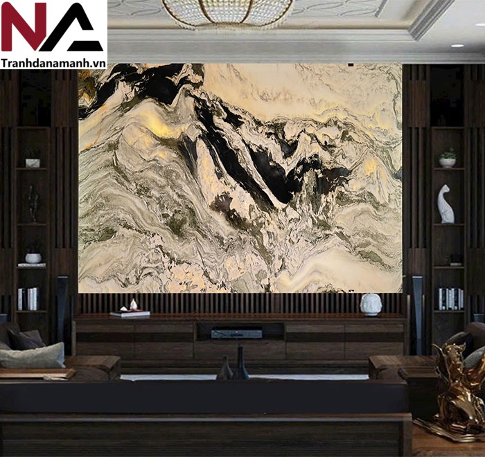 Mẫu tranh sơn thủy bằng đ&aacute; tự nhi&ecirc;n đẹp, đẳng cấp nhất