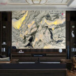 Tranh đá sơn thủy xuyên sáng TDST25