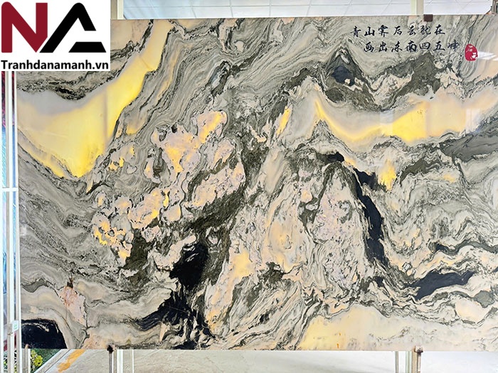 Tranh đá sơn thủy xuyên sáng TDST25 2 Tranh đá sơn thủy xuyên sáng TDST25