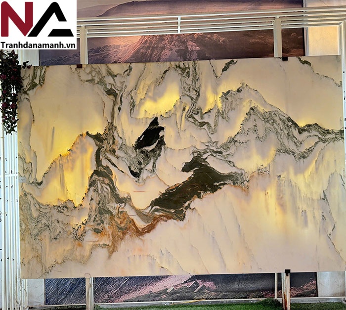 Tranh đá sơn thủy xuyên sáng TDST26