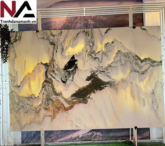 Tranh đá sơn thủy xuyên sáng TDST26
