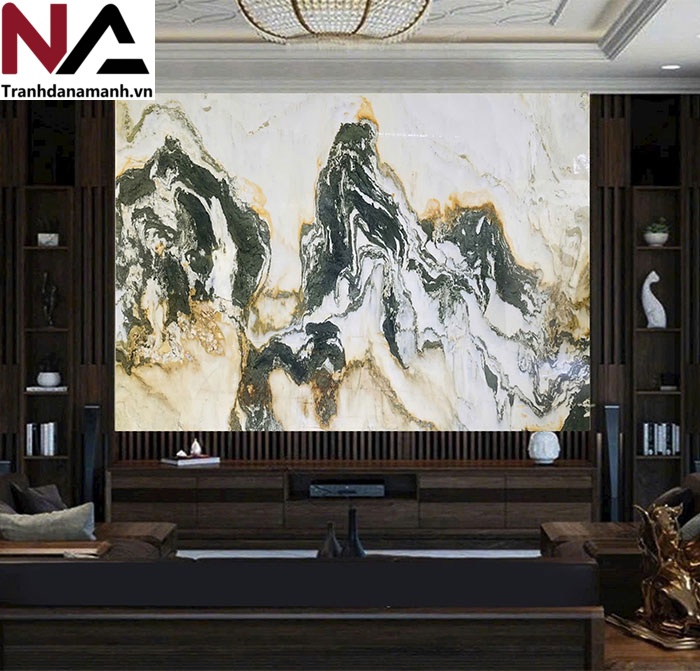 Mẫu tranh sơn thủy bằng đ&aacute; tự nhi&ecirc;n đẹp, đẳng cấp nhất