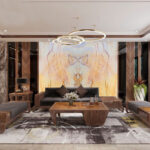 Tranh đá thạch anh đối xứng TDTA02