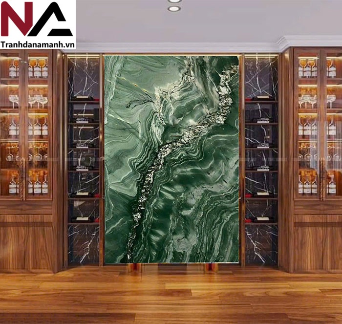 Mẫu tranh đ&aacute; ốp tường ph&ograve;ng kh&aacute;ch đẹp