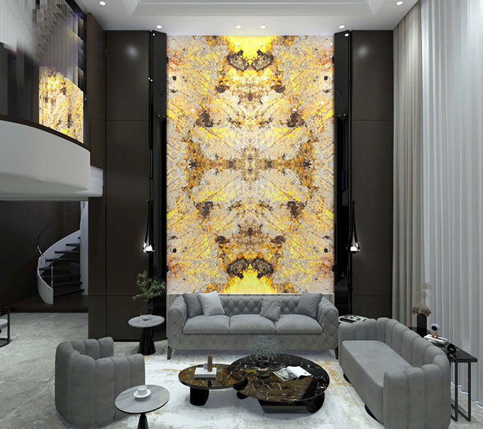 Tranh đá thông tầng xuyên sáng TDTT05