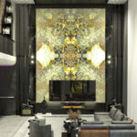 Tranh đá thông tầng xuyên sáng TDTT10