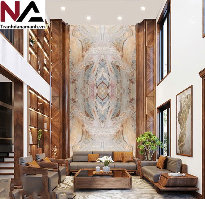 mẫu v&aacute;ch th&ocirc;ng tầng bằng đ&aacute; tự nhi&ecirc;n đẹp, đẳng cấp