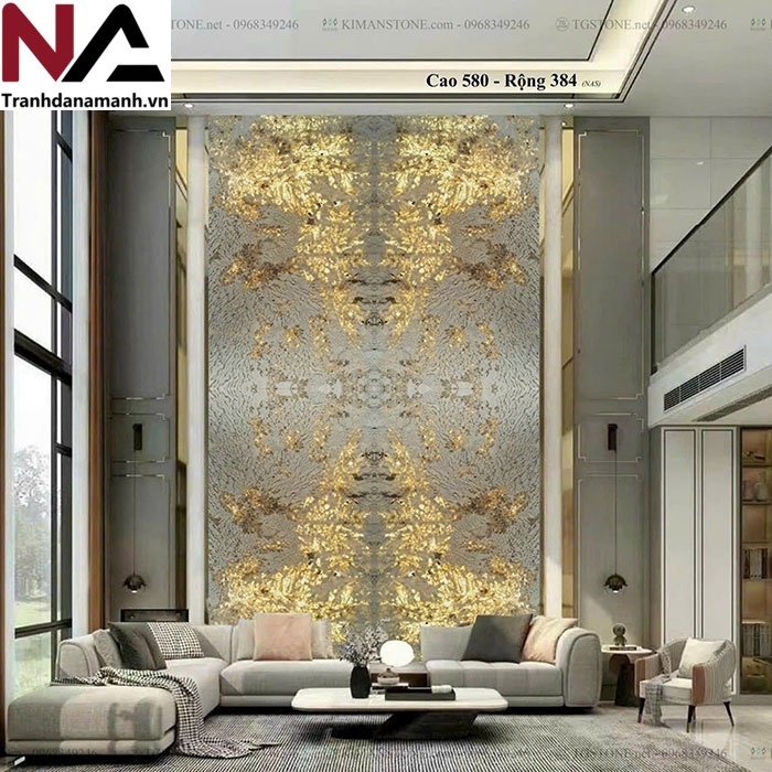 mẫu v&aacute;ch th&ocirc;ng tầng bằng đ&aacute; tự nhi&ecirc;n đẹp, đẳng cấp