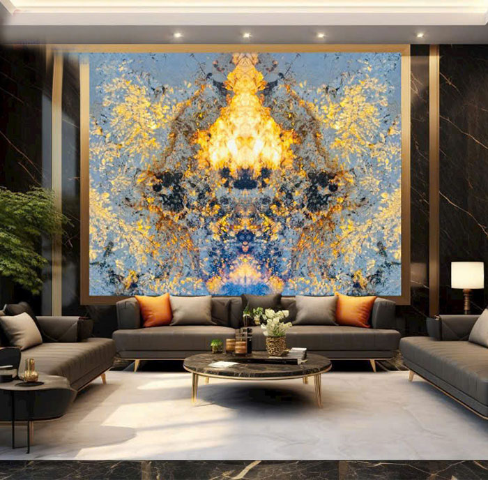 Tranh đá xuyên sáng tự nhiên TDXS08