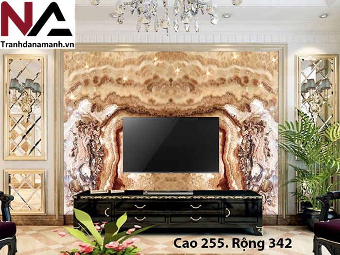 Bộ sưu tập đá ốp vách tivi hot nhất 2025, nâng tầm không gian sống 39 Đá tự nhiên ốp vách tivi