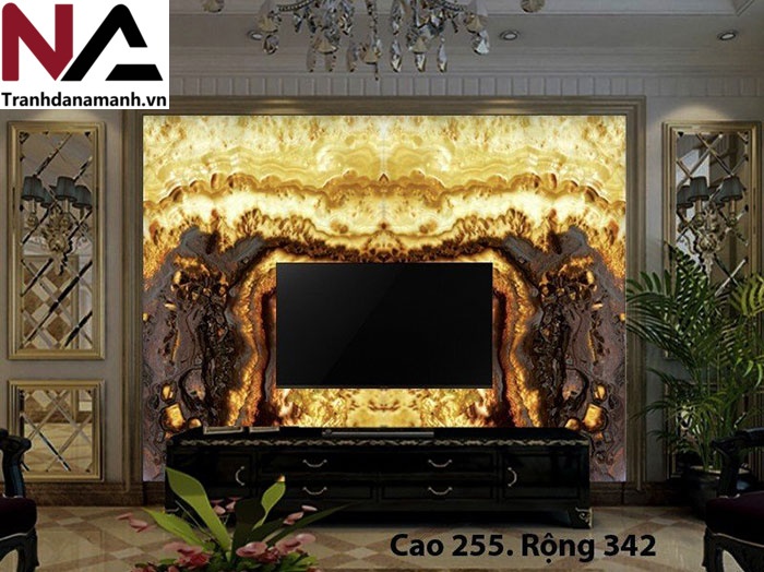 Bộ sưu tập đá ốp vách tivi hot nhất 2025, nâng tầm không gian sống 38 Đá tự nhiên ốp vách tivi