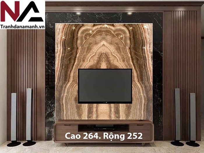 Bộ sưu tập đá ốp vách tivi hot nhất 2025, nâng tầm không gian sống 37 Đá tự nhiên ốp vách tivi