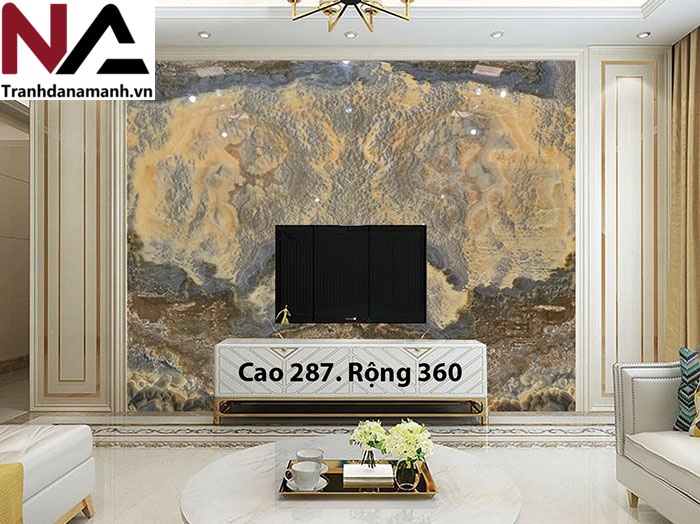 Bộ sưu tập đá ốp vách tivi hot nhất 2025, nâng tầm không gian sống 35 Đá tự nhiên ốp vách tivi