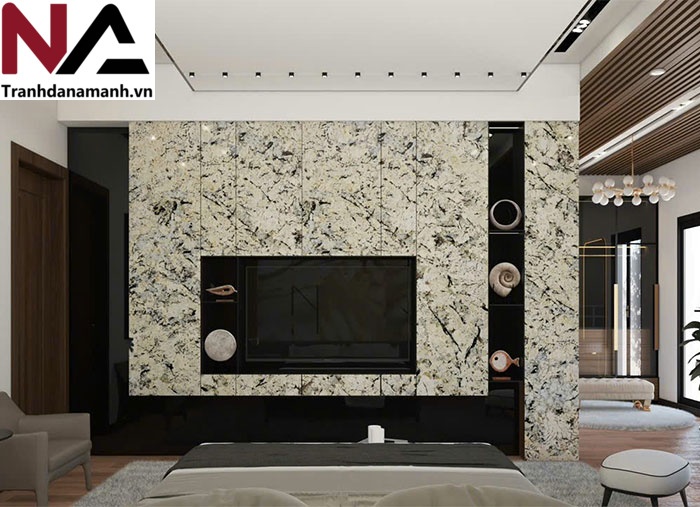Bộ sưu tập đá ốp vách tivi hot nhất 2025, nâng tầm không gian sống 57 Lựa chọn màu sắc và vân đá phù hợp