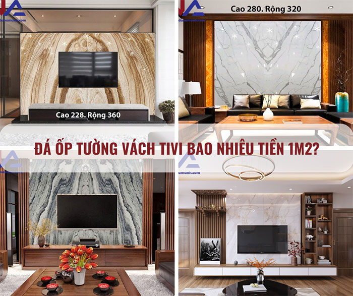 Bộ sưu tập đá ốp vách tivi hot nhất 2025, nâng tầm không gian sống 55 Đá ốp vách tivi bao nhiêu tiền 1m2?
