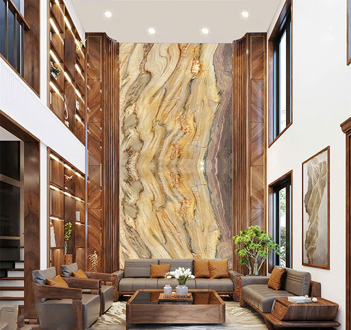 Tranh đá thạch anh thông tầng TDTT28