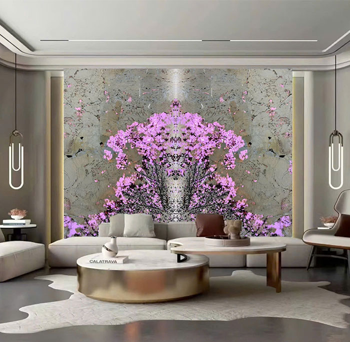 Tranh đá xuyên sáng TDXS27 - 2 tấm đối xứng