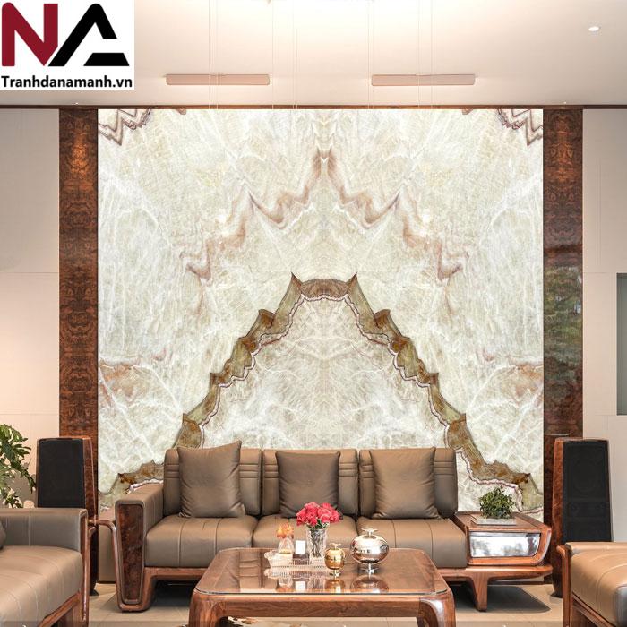 Tranh đá Onyx trắng vân mây TDONYX-PH02