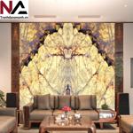 Tranh đá Onyx trắng vân mây TDONYX-PH02